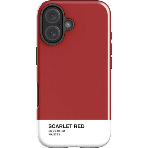 Scarlet Red iPhone 16 Impact Case
